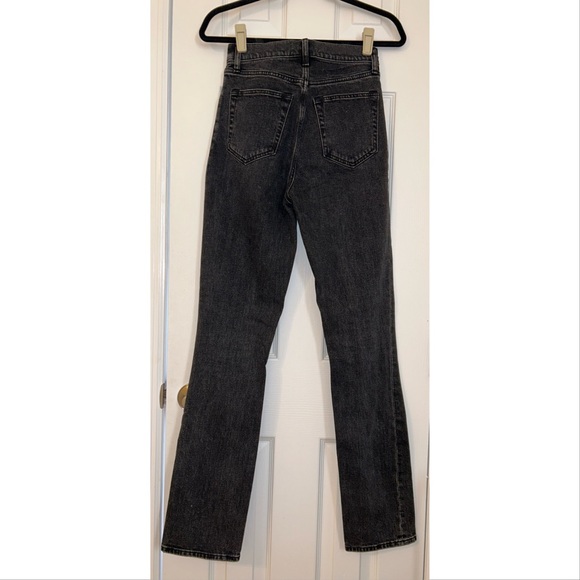 Abercrombie The '90s Straight Ultra High Rise in Black with Criss Cross Waist - Picture 3 of 4